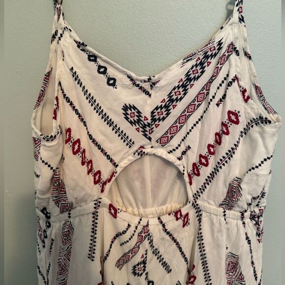 Wendy Bellissimo White Red Sleeveless Spaghetti Strap Slip Maxi Dress SZ SP - Picture 4 of 6